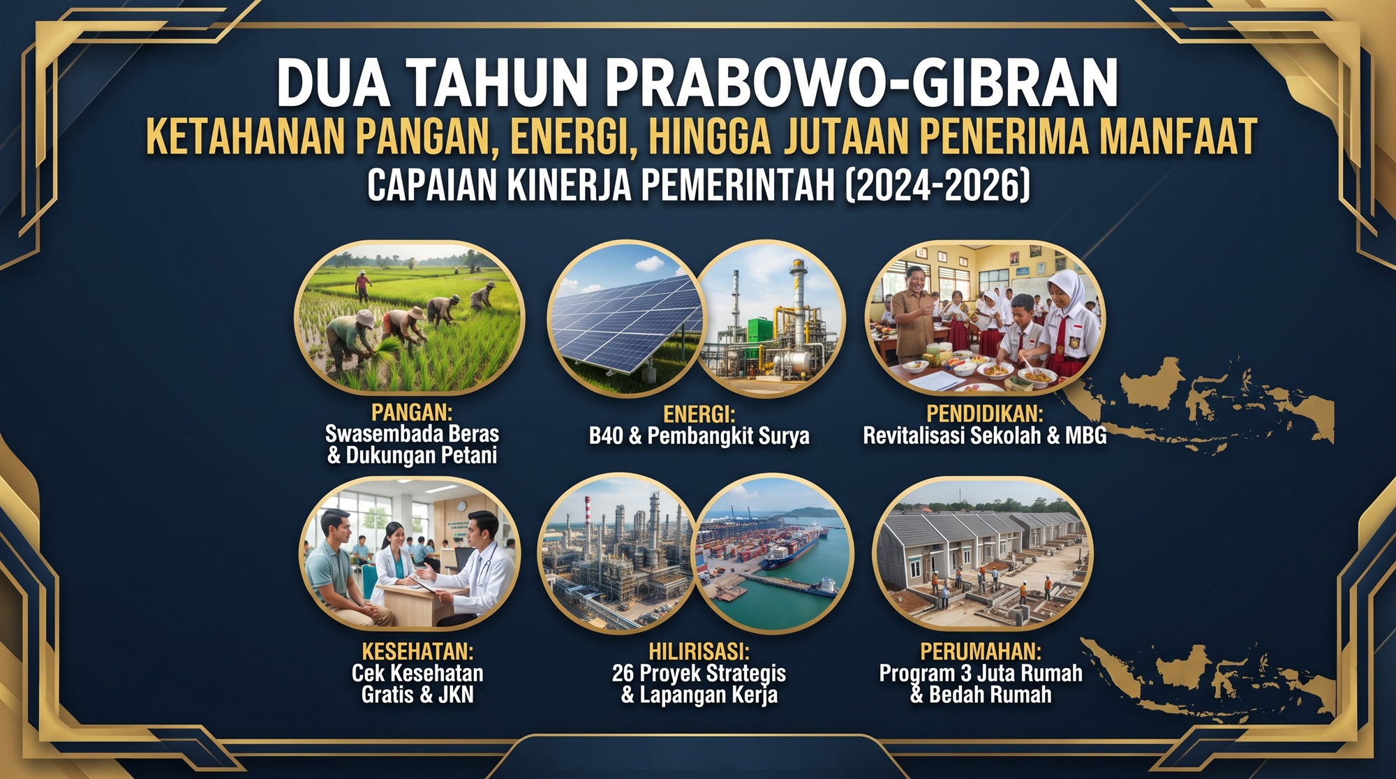 Dua Tahun Prabowo-Gibran: Dari Ketahanan Pangan Hingga Jutaan Penerima Manfaat, Ini Capaian Program - Infolitik